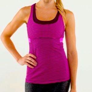 Lululemon Stuff Your Bra Tank II Hyper Stripe
Raspberry Glo Light Plum size 6